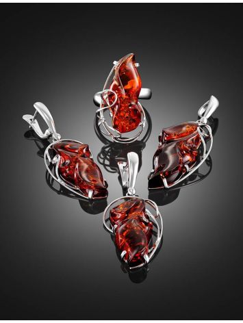 Handcrafted Amber Pendant In Sterling Silver The Rialto, image , picture 4