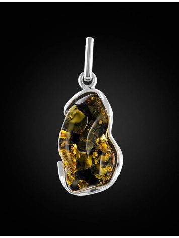 Bold Amber Silver Pendant The Lagoon, image , picture 2