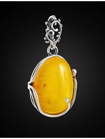 Amber Pendant In Sterling Silver The Toscana, image , picture 3