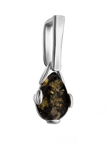 Green Amber Pendant In Sterling Silver The Twinkle, image , picture 4