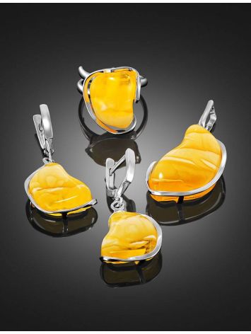 Honey Amber Pendant In Sterling Silver The Lagoon, image , picture 4