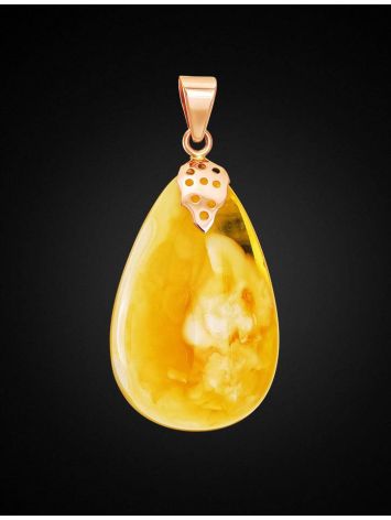 Drop Amber Pendant In Gold The Cascade, image , picture 2