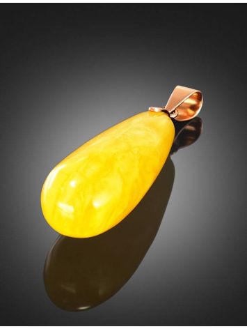 Amber Teardrop Pendant In Gold The Cascade, image , picture 4