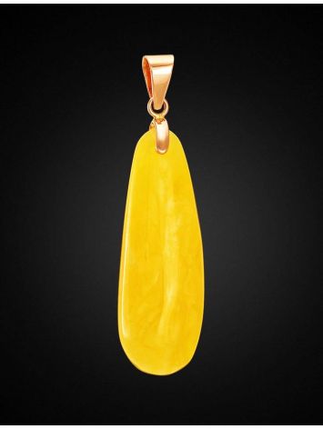 Amber Teardrop Pendant In Gold The Cascade, image , picture 2