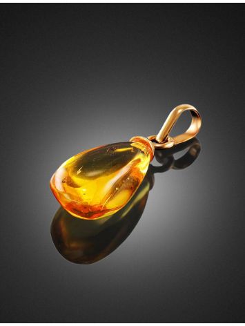 Amber Pendant In Gold With Inclusions The Clio, image , picture 4