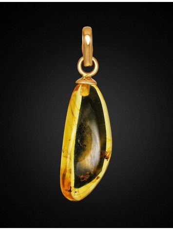 Amber Pendant With Inclusion In Gold The Clio, image , picture 6