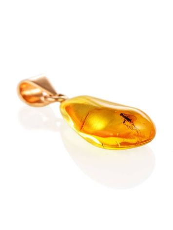 Gold Amber Pendant With Inclusion The Clio, image , picture 4