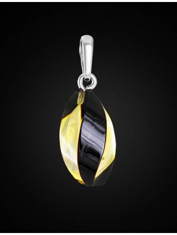 Amber Pendant In Sterling Silver The Electra, image , picture 2