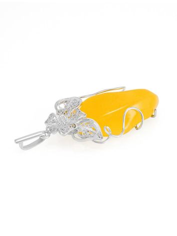 Amber Pendant In Sterling Silver The Dew, image , picture 3