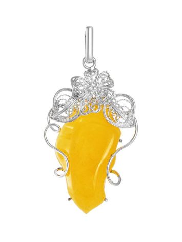 Amber Pendant In Sterling Silver The Dew, image , picture 4