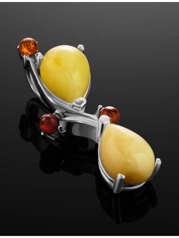 Multicolor Amber Pendant In Sterling Silver The Symphony, image , picture 2