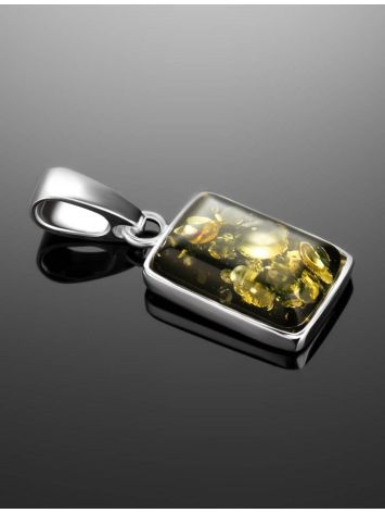 Geometric Amber Pendant In Sterling Silver The Copenhagen, image , picture 2