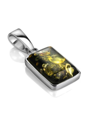 Geometric Amber Pendant In Sterling Silver The Copenhagen, image , picture 3