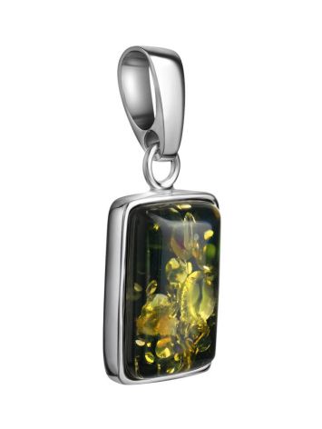Geometric Amber Pendant In Sterling Silver The Copenhagen, image , picture 4