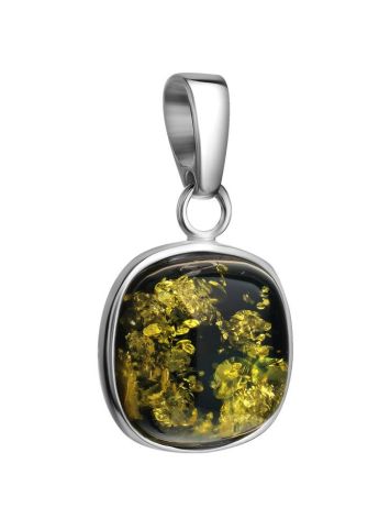 Green Amber Pendant In Sterling Silver The Copenhagen, image , picture 3