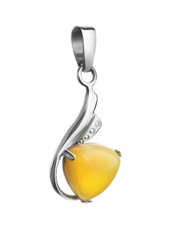 Honey Amber Pendant In Sterling Silver The Acapulco, image , picture 4