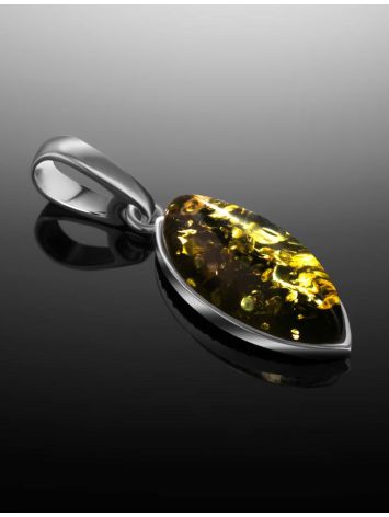 Oval Amber Pendant In Sterling Silver The Amaranth, image , picture 2