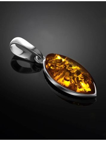 Delicate Lemon Amber Pendant In Sterling Silver The Amaranth, image , picture 2