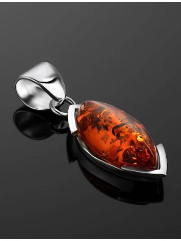 Amber Pendant In Sterling Silver The Petal, image , picture 2