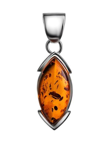 Amber Pendant In Sterling Silver The Petal, image , picture 3