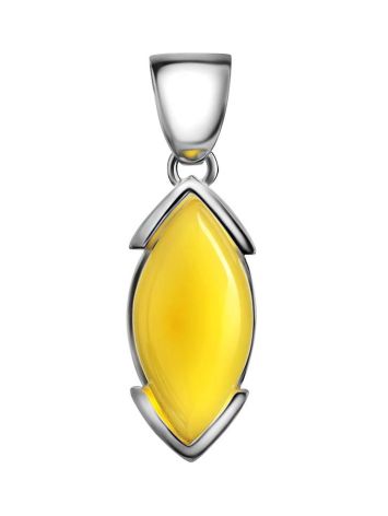 Amber Pendant In Sterling Silver The Petal, image , picture 3