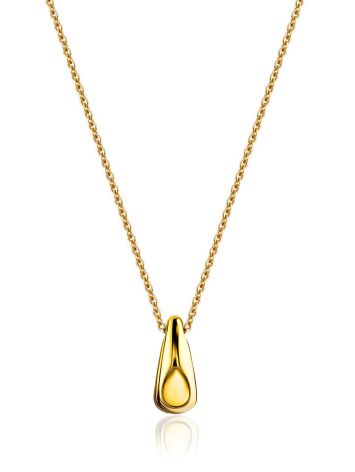 Chic Gilded Silver Amber Necklace The Palazzo, image 