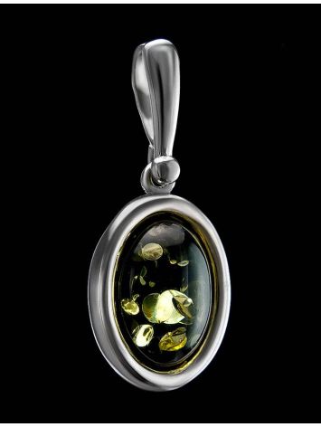 Green Amber Pendant In Sterling Silver The Goji, image , picture 2