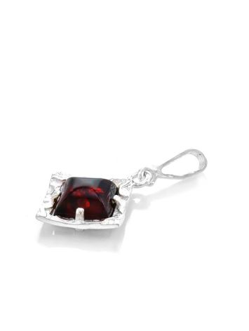 Geometric Amber Pendant In Sterling Silver The Hermitage, image , picture 3