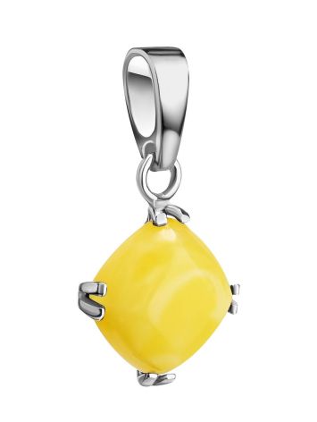 Silver Amber Pendant The Byzantium, image 