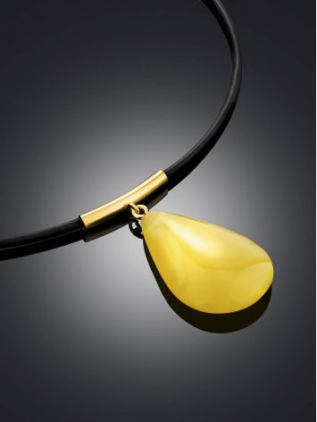 Ethnic Style Amber Pendant Necklace, Length: 40, image , picture 2