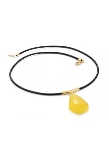 Ethnic Style Amber Pendant Necklace, Length: 40, image , picture 3