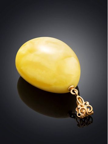Elegant Gold Amber Pendant, image , picture 2