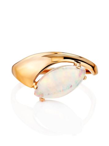 Refined Gold Opal Ring, Ring Size: 8.5 / 18.5, image , picture 4