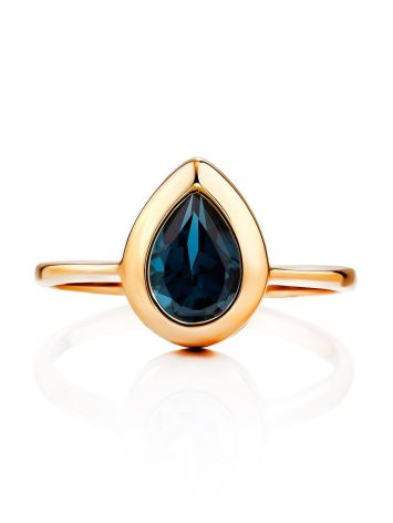 Chic Gold Topaz Ring, Ring Size: 8 / 18, image , picture 3