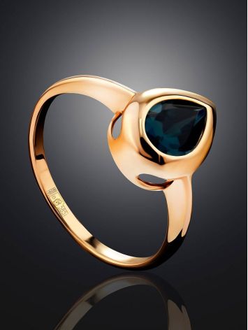 Chic Gold Topaz Ring, Ring Size: 8 / 18, image , picture 2