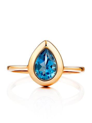Elegant Gold Swiss Topaz Ring, Ring Size: 7 / 17.5, image , picture 3
