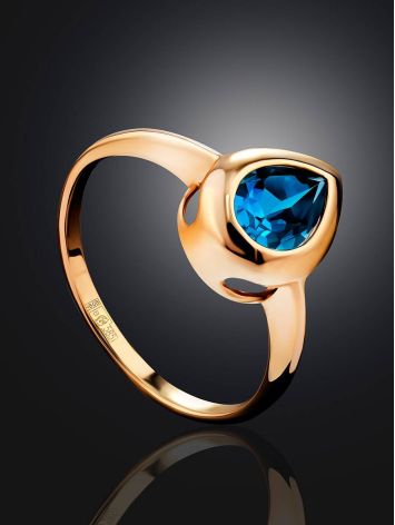 Elegant Gold Swiss Topaz Ring, Ring Size: 7 / 17.5, image , picture 2