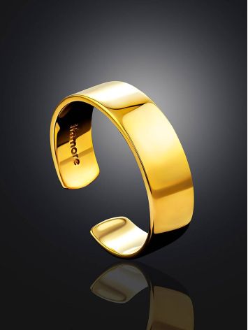 Sleek Gilded Silver Adjustable Ring The ICONIC, Ring Size: Adjustable, image , picture 2