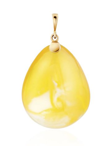 Luminous Gold Amber Pendant, image 