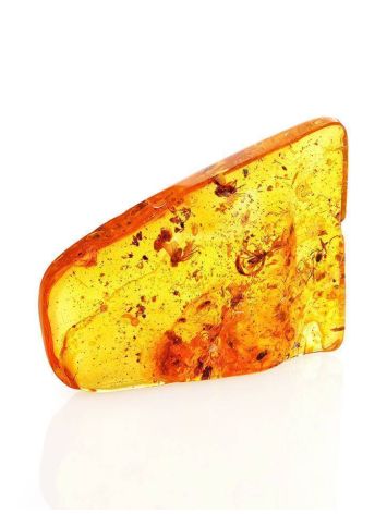 Cognac Amber Souvenir Stone With Insect Inclusions, image 