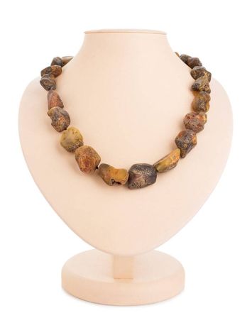 Raw Amber Bead Necklace The Volcano, image 