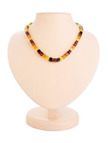 Multicolor Amber Square Beaded Necklace The Sugar, image 