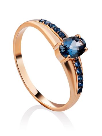 Classy Gold Topaz Ring, Ring Size: 8 / 18, image 