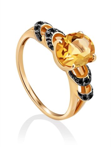 Lustrous Gold Citrine Ring, Ring Size: 5 / 15.5, image 