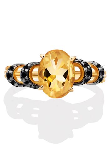 Lustrous Gold Citrine Ring, Ring Size: 5 / 15.5, image , picture 3
