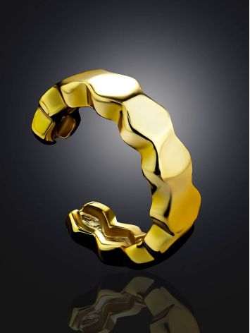Honeycomb Motif Gilded Silver Ear Cuff The ICONIC, image , picture 2