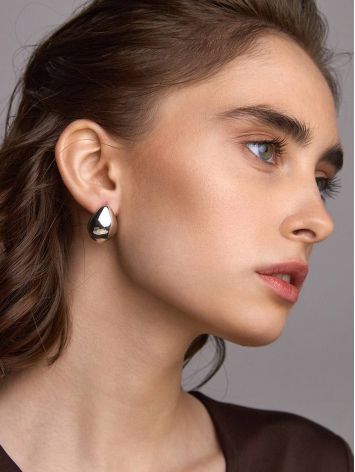 Voluminous Sterling Silver Earrings The Liquid, image , picture 3