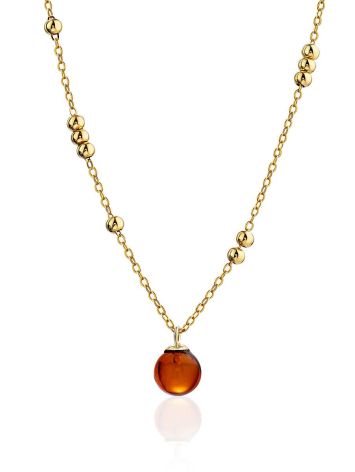 Refined Gilded Silver Amber Necklace The Palazzo, image 