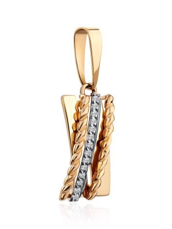 Timeless Design Gold Crystal Pendant, image , picture 4