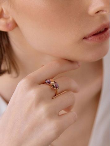 Elegant Gold Alexandrite Ring, Ring Size: 6.5 / 17, image , picture 3